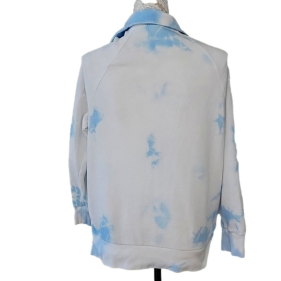 VS Pink Blue Tie Dyed 1/4 Zip Sweatshirt. Size XS. - Picture 4 of 8